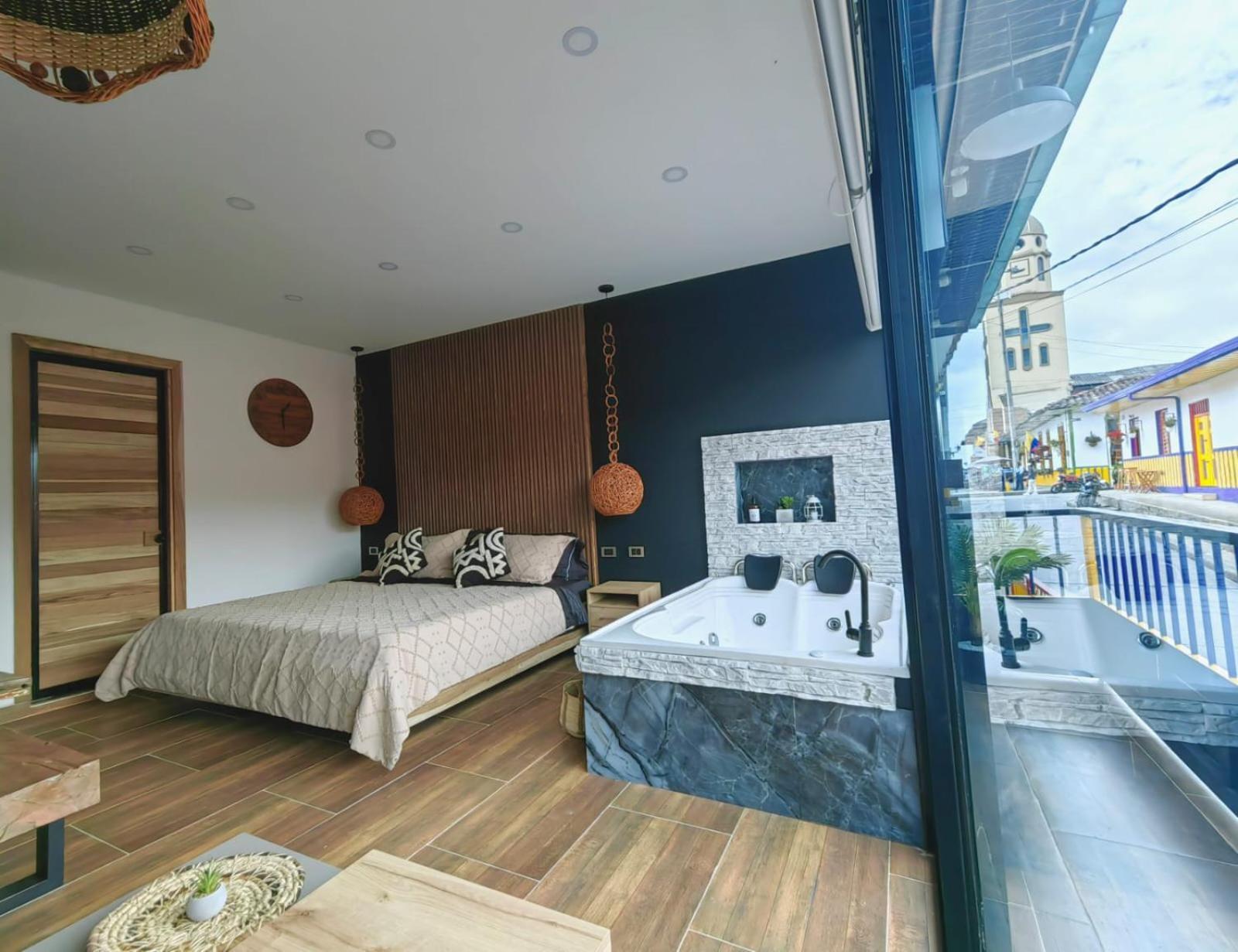 Habitacion Deluxe 2 Con Jacuzzi A 20 Mt Del Parque サレント エクステリア 写真